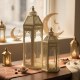 Metal Ramadan Lantern 2 Pcs