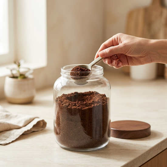 Acrylic Jar With Wooden Lid 3.9 L 