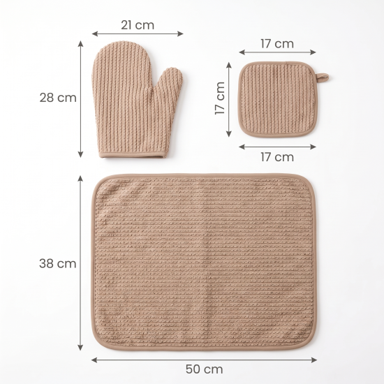 Drying Mat And gloves, And Heat Mask Set