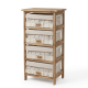 Wooden Storage Cabinet - 4 Drawers
