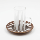 Glass Cups And Saucer Set 6 Pcs
