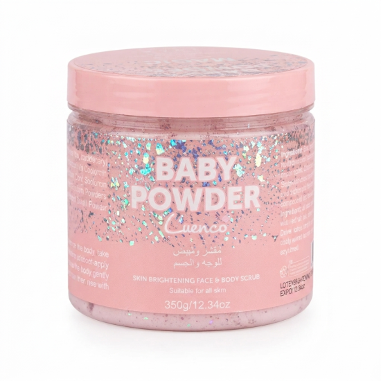 Luenco Baby Powder Face And Body Scrub 350 gram
