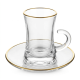 Tea Glass Cups And Saucer Set 6 Pcs