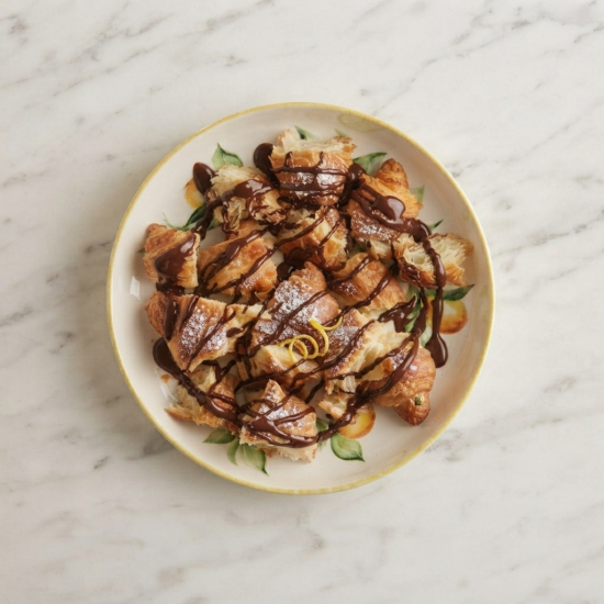 Lemon Pattern Porcelain Plate
