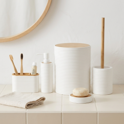 Plastic Bathroom Set - 5 Pcs
