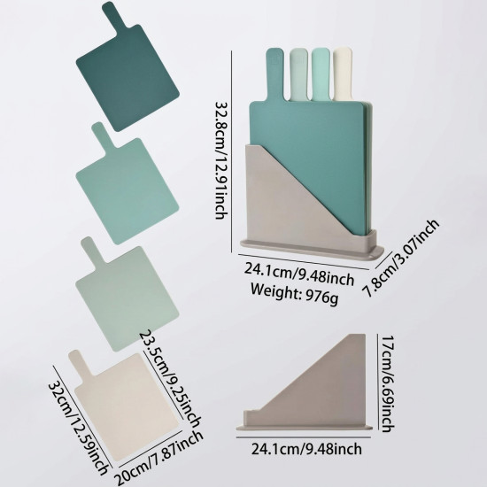 Plastic Cutting Board Set – 4 Pcs