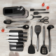 Plastic Kitchen Utensil Set - 17 Pcs