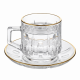 Tea Glass Cups And Saucer Set 6 Pcs