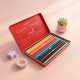 Wooden Colored Pencils in A Metal Box12 Pcs