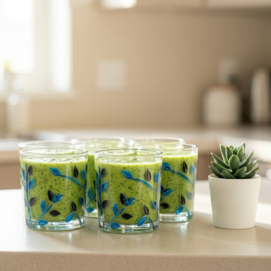 Glass Cups Set 6 Pcs