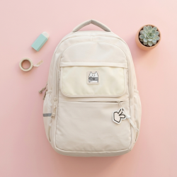 Backpack With 3 Zippers