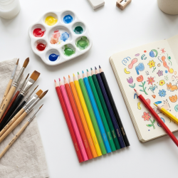 Wooden Colored Pencils 12 Pcs