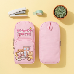Pencil Case With 3 Zippers