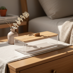 Acrylic And Wooden Organizer