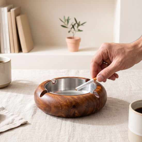 Wooden Ashtray