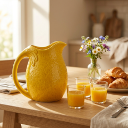 Lemon Shaped Porcelain Jug Large