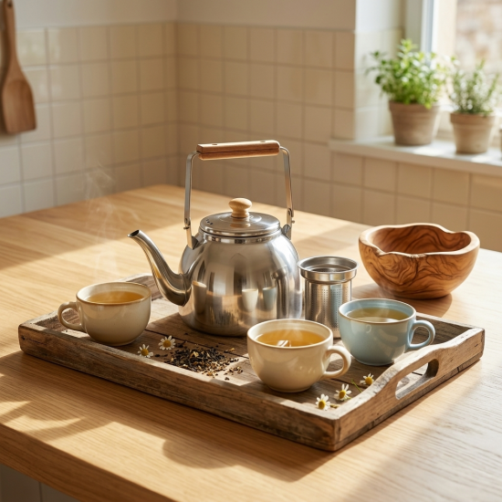 Metal Tea Pot 1 Liter