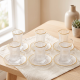 Tea Glass Cups And Saucer Set 6 Pcs