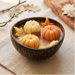 Pumpkin Coconut Shell Candle