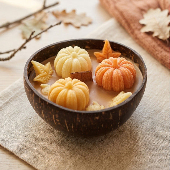 Pumpkin Coconut Shell Candle
