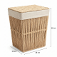 Straw Laundry Basket Small