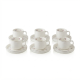Coffee Cup and Saucer Set - 6 Pcs