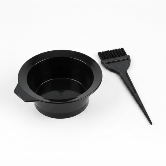 Hair Dye Mixing Bowl With A Brush