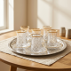 Tea Glass Cups And Saucer Set 6 Pcs