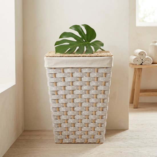 Straw Laundry Basket Medium