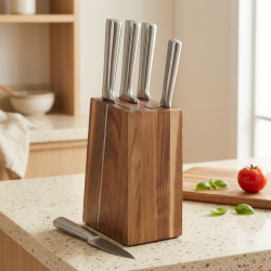 Knife Set With Wooden Stand 6 Pieces 