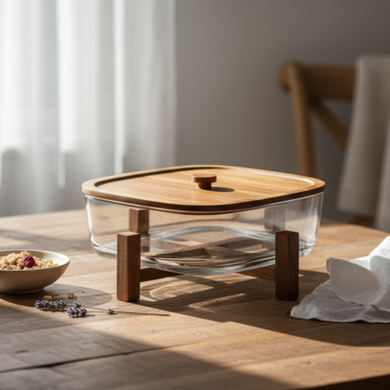 Acrylic & Wooden Bowl 4.2L