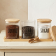 Glass Spice Jar Set - 3 Pcs	