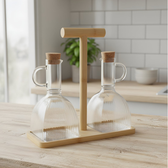 Glass Oil Dispenser - 2 Pcs