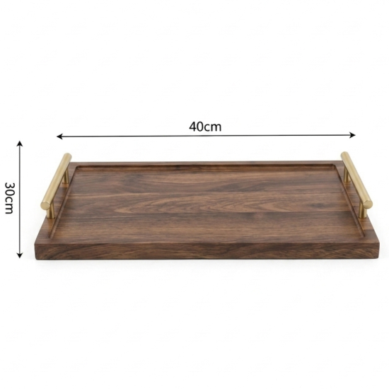 Wooden Tray Set 2 Pcs