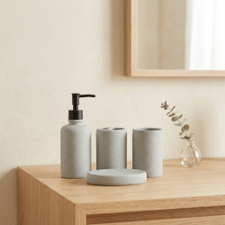 Ceramic Bathroom Set - 4 Pcs