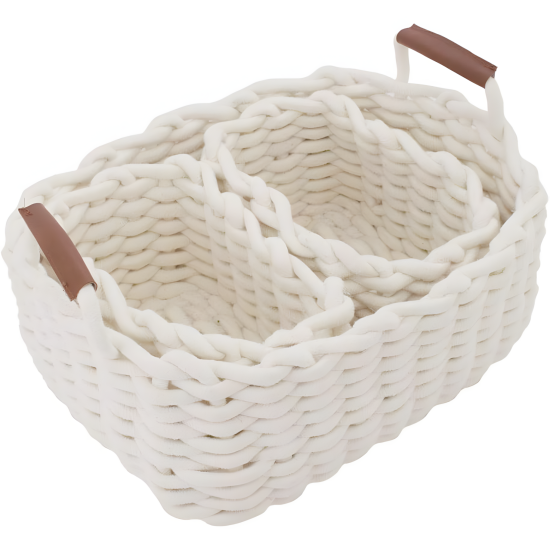 Cotton Basket Set 3 Pcs