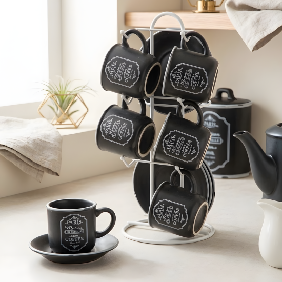 Porcelain Coffee Cup Set 12 Pcs