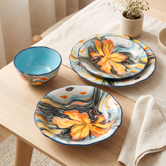 Dinnerware Set - 24 Pcs