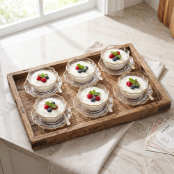Glass Bowls And Saucer 6 Pcs