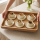 Porcelain Coffee Cup and Saucer Set - 6 Pcs