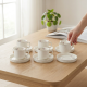 Coffee Cup and Saucer Set - 6 Pcs