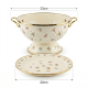 Floral Strainer And Plate