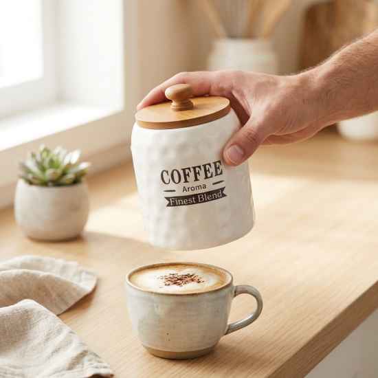 Porcelain Spice Jar Set - 3 Pcs