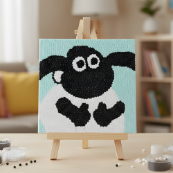 Pompom Ball Mosaic Art