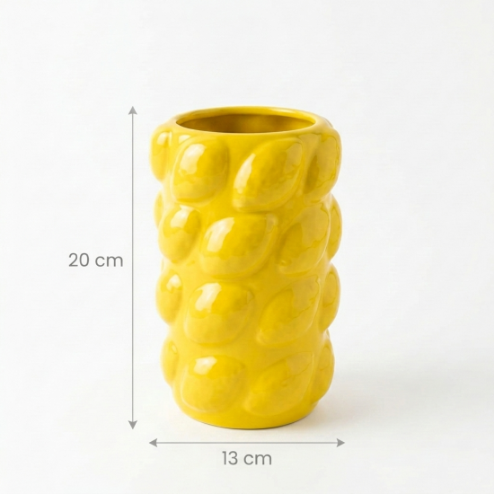 Lemon Shaped Porcelain Vase 