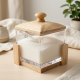 Acrylic Sugar Bowl With Wooden Lid