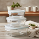 Glass Tupperware Set 3 Pcs