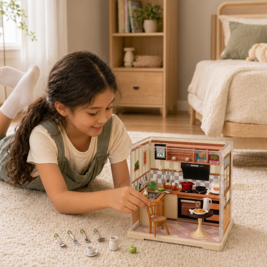 Kitchen Dollhouse Set 99 Pieces
