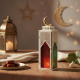 Metal Ramadan Lantern 2 Pcs