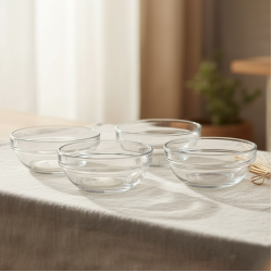 Glass Bowls 4 Pcs